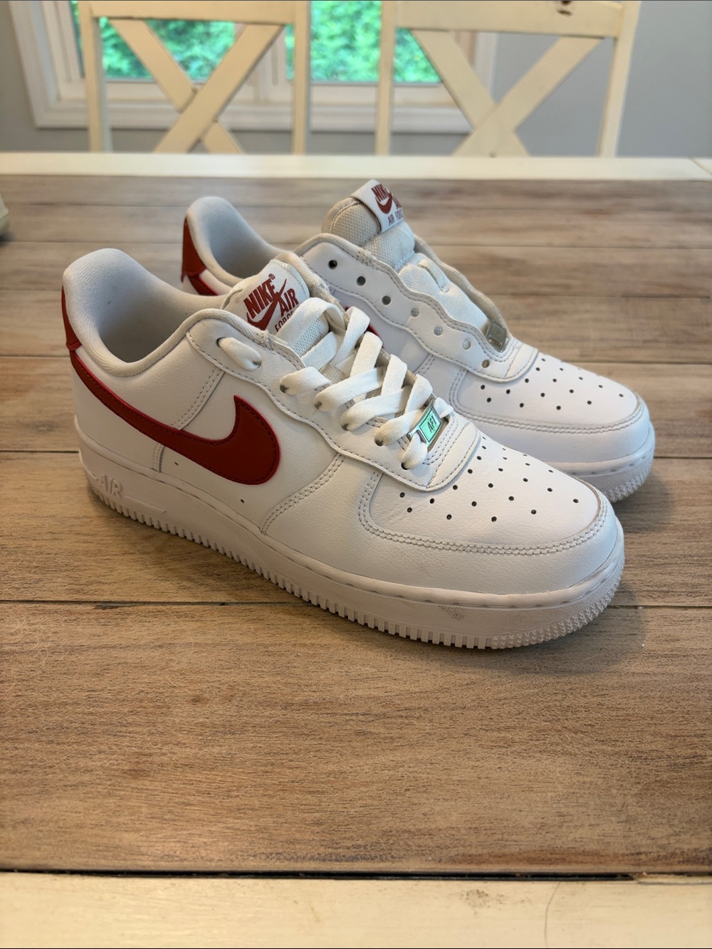 WOMENS NIKE AIR FORCE 1 LOW '07 'WHITE RUGGED ORANGE' Dd8959-115